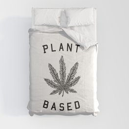 plant based marijuana leaf Comforter