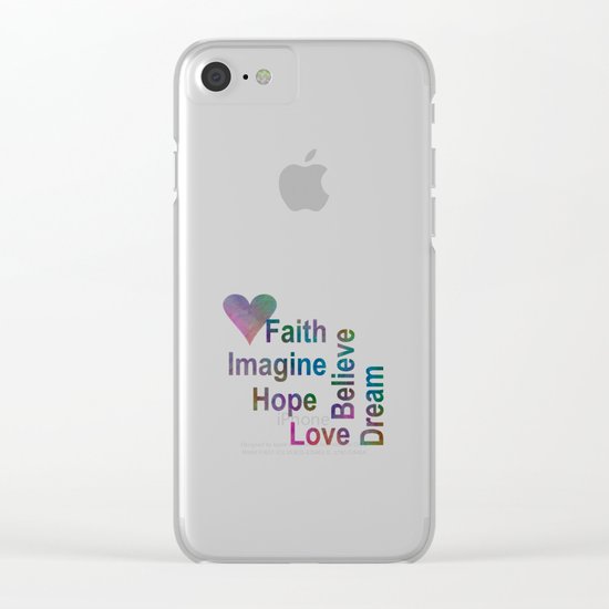 Inspirational Clear iPhone Case