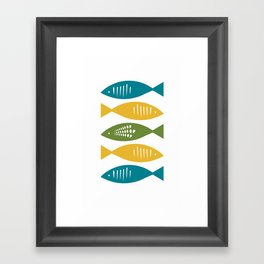 Mid Century Modern Fish no.1 Framed Art Print