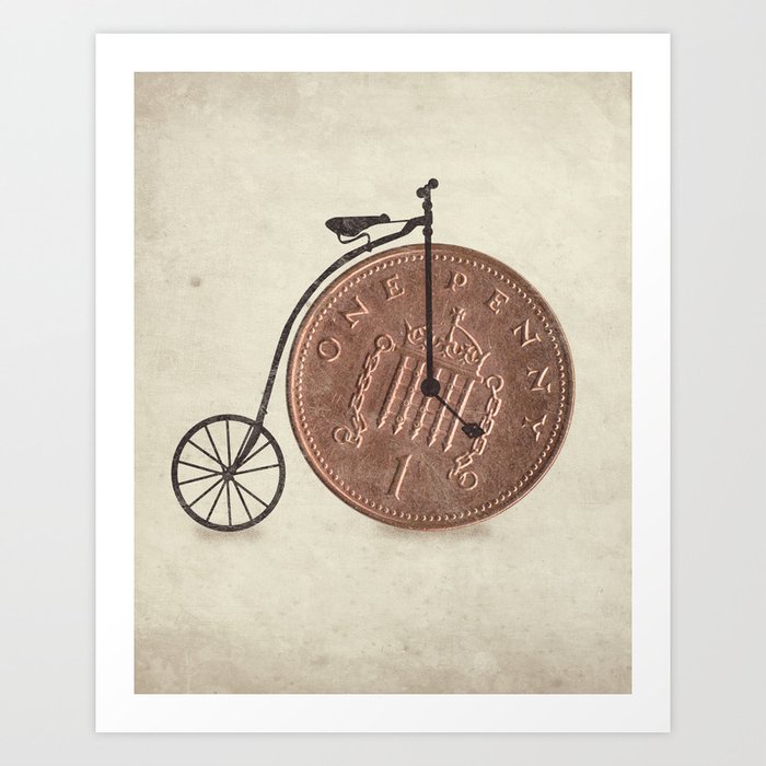 Penny Farthing Art Print by Dianne Delahunty | Society6