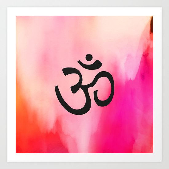 Om Ohm Symbol Art Print