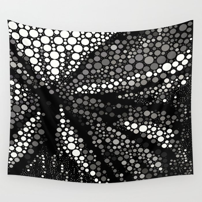 Butterfly 8 Abstract Black and White Wall Tapestry by Art is Wonderful
