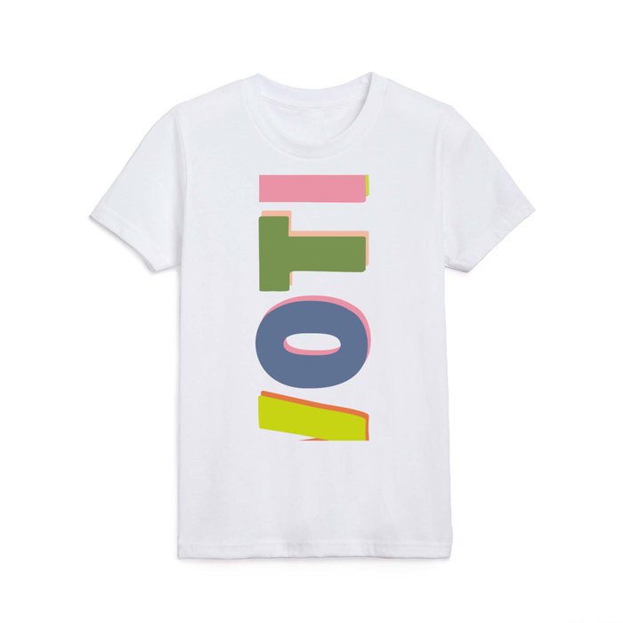 VOTE | Colorful Lettering Kids T Shirt