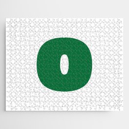 o (Olive & White Letter) Jigsaw Puzzle