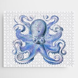Vintage marine octopus - french navy Jigsaw Puzzle