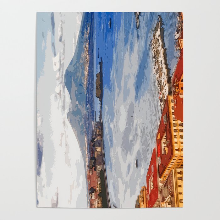 Italy. The Bay of Napoli Poster
