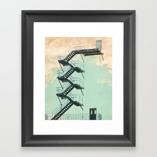Stairway to the Clouds Framed Art Print