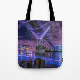 Great Britain Photography - Beautiful Bridge In London Surrounded By Lights Tote Bag