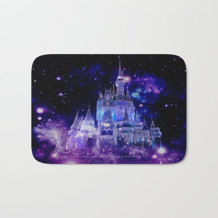 Celestial Palace : Purple Blue Enchanted Castle Bath Mat