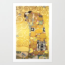 Gustav Klimt - The Embrace - Die Umarmung - Vienna Secession Painting Art Print