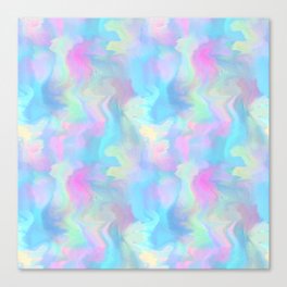 Y2K Cotton Candy Marble Canvas Print