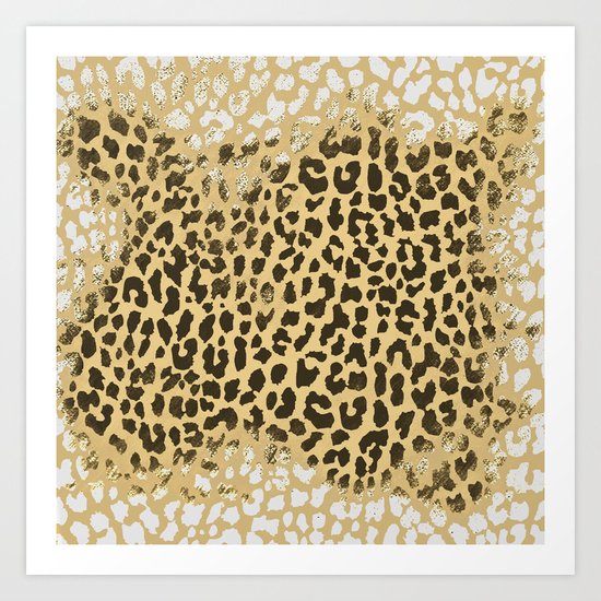 Golden Leopard Art Print
