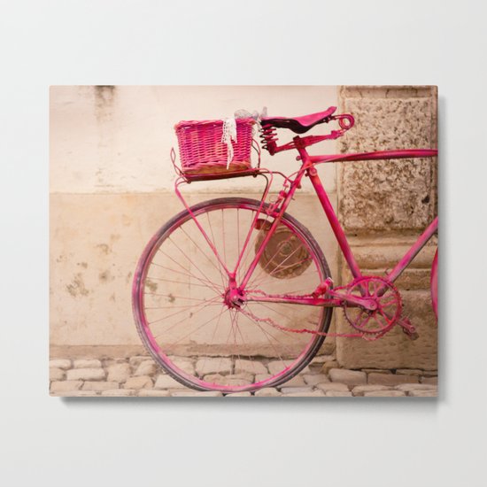 Lady in Pink Metal Print