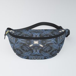 Blue Knotted Rope Fanny Pack