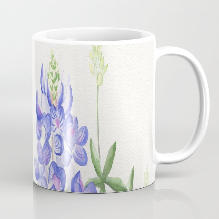 Bluebonnet Watercolor Coffee Mug
