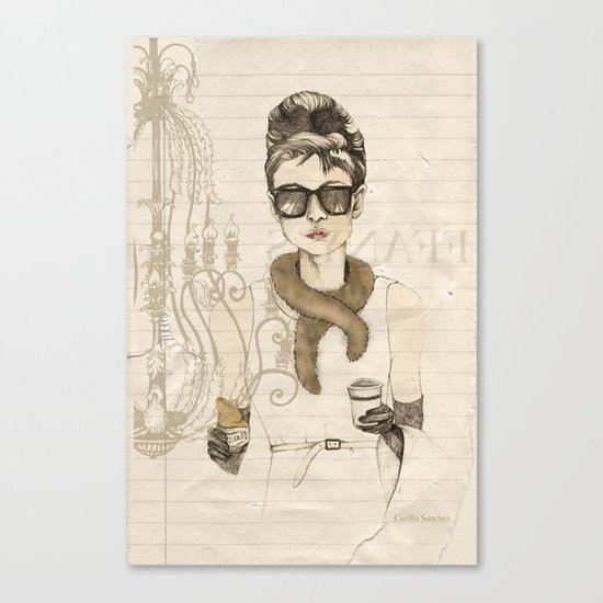 My breakfast at Tiffany's Canvas Print
