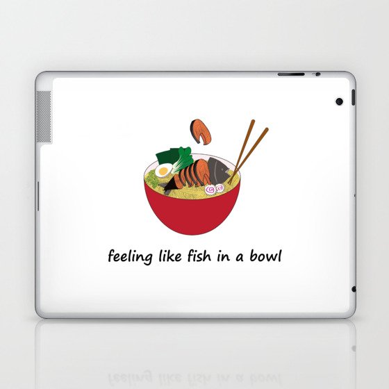 Fish in a bowl Laptop & iPad Skin