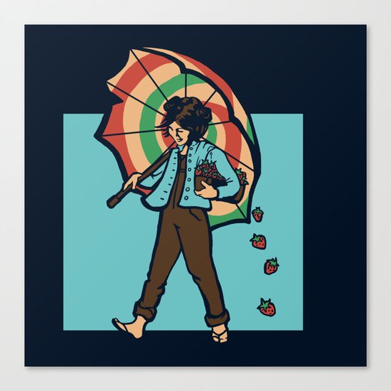 Strawberry Girl Canvas Print