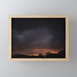 Suburban Sunset Framed Mini Art Print