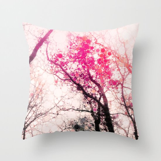 Tree Abstract Throw Pillow