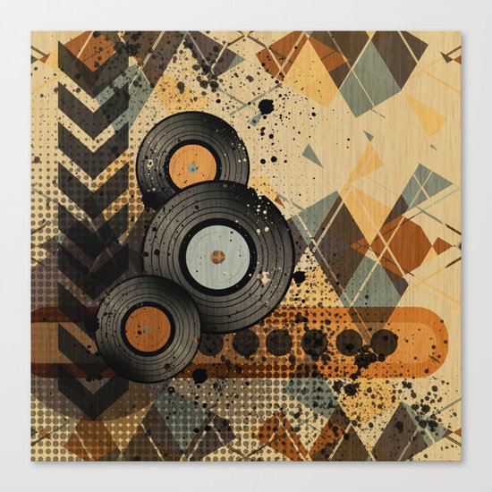 Retro Vinyl. Canvas Print