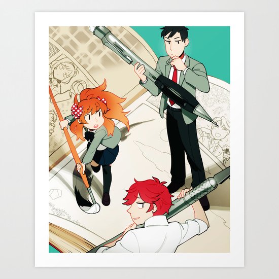 Gekkan Shoujo Nozaki-kun Art Print