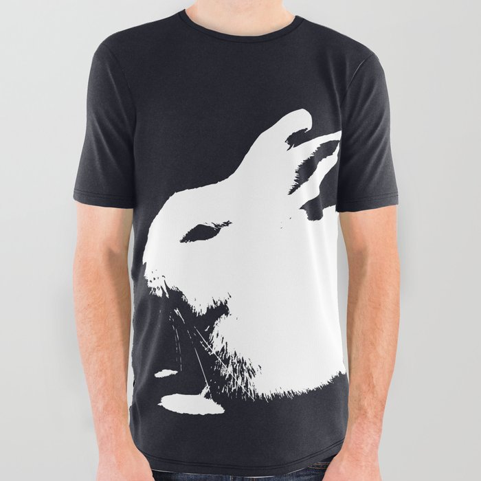 White Rabbit All Over Graphic Tee