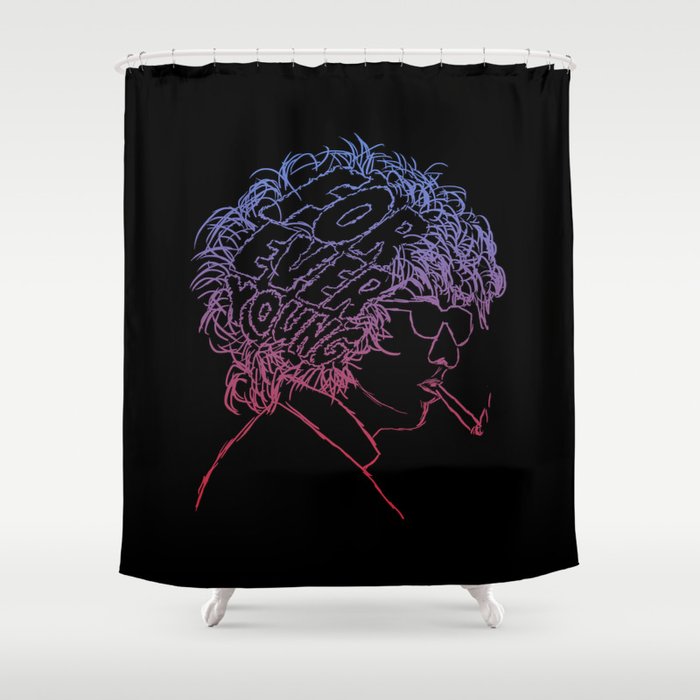 Bob Dylan Forever Young Shower Curtain