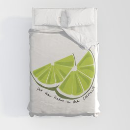 Lime in the Coconut Duvet Cover