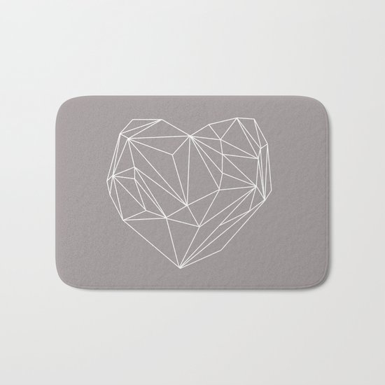 Heart Graphic Bath Mat