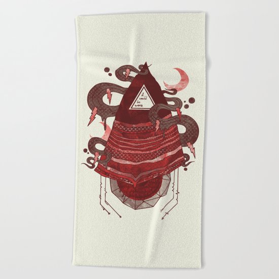 Positive Thinking Beach Towel