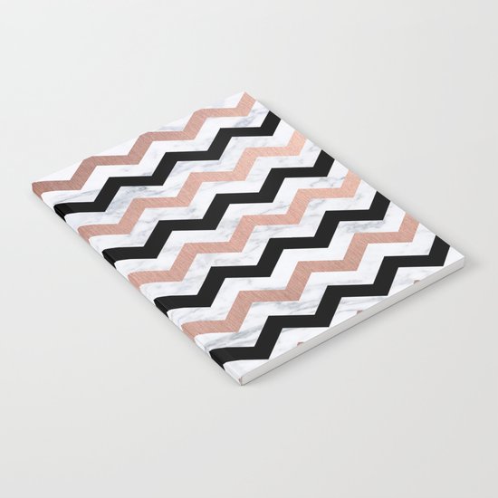 Luxury Trendy Chevron Notebook