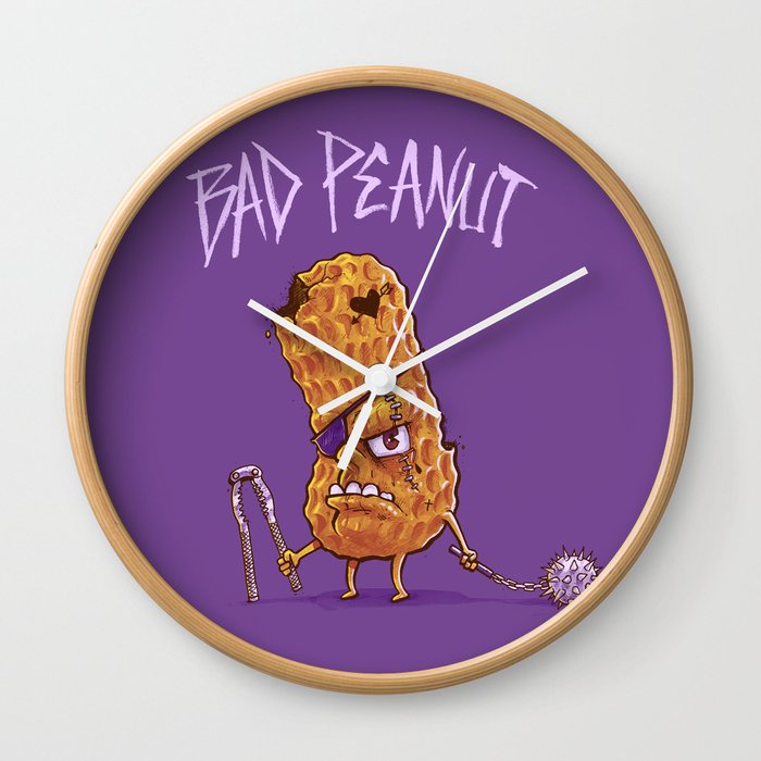 Bad Peanut Wall Clock