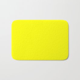 Bright Fluorescent Yellow Neon Badematte | Dayglo, Brightneon, Yellow, Brightyellow, Neonyellow, Fluoro, Graphicdesign, Fluorescent, Bright, Highlighter 