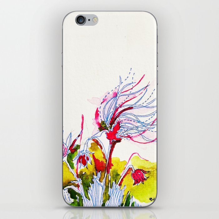 Floral Orchestra #12 [Old Man's Whiskers] iPhone Skin