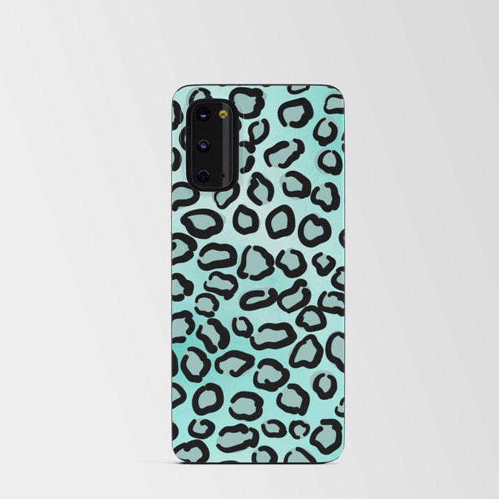 Sky Blue Leopard Background Pattern Android Card Case