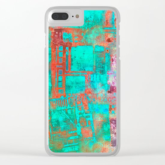 Abstract Ladder Clear iPhone Case