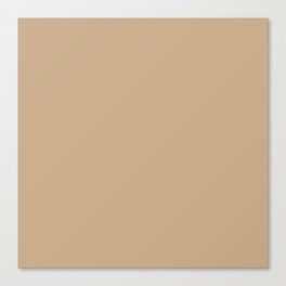 NATURALLY CALM COLOR. Beige Neutral Solid Color Canvas Print