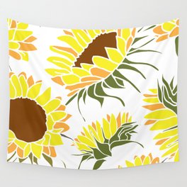 SUNFLOWERS Wall Tapestry