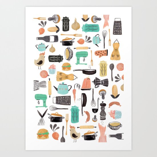Kitchen Kitsch Art Print