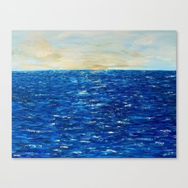 Calming ocean days Canvas Print