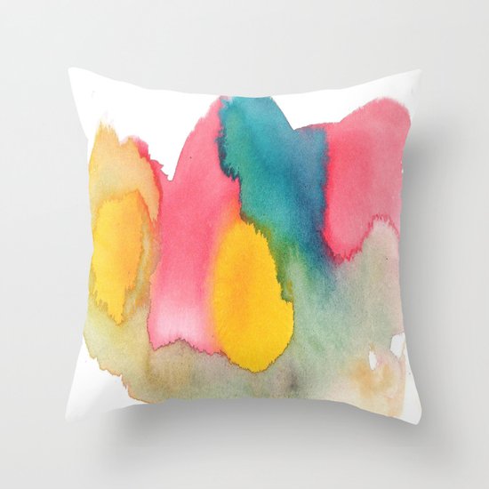 Watercolor 9 Throw Pillow