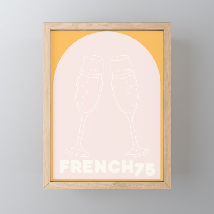 FRENCH 75 Framed Mini Art Print