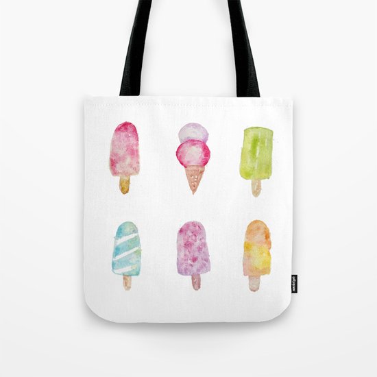 ICE CREAM WATERCOLOR Tote Bag