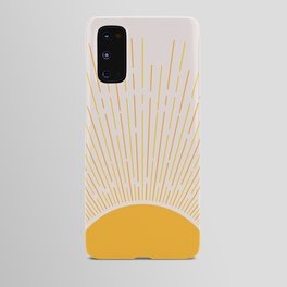 Sun Rise Art, Horizontal boho Sun Android Case