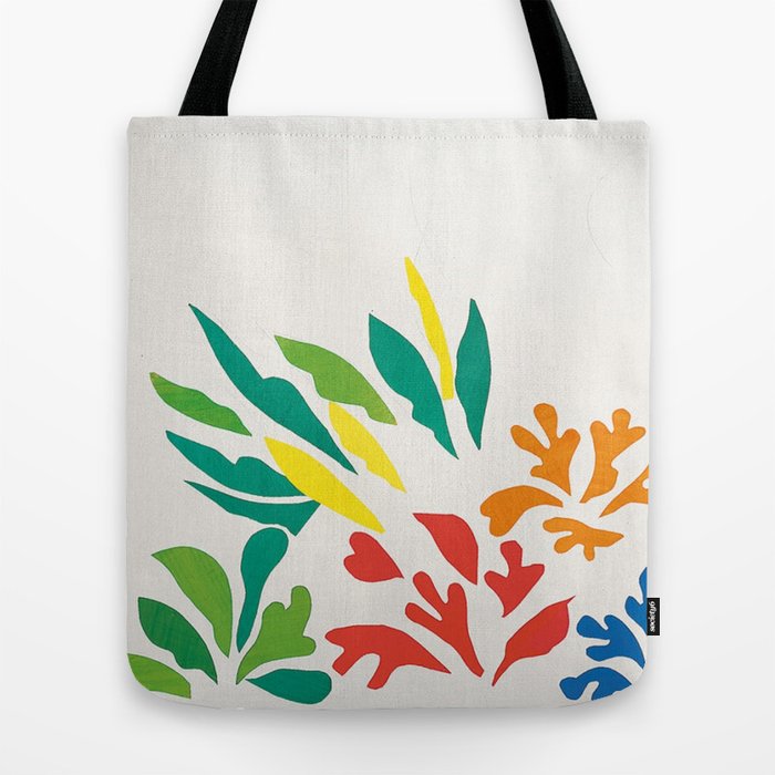 Colorful Leaves by Henri Matisse Tote Bag by Historia Fine Art