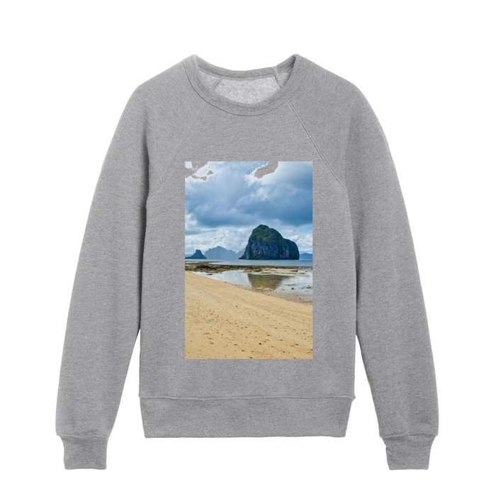 Dolarog Beach, El Nido, Palawan, Philippines Kids Crewneck