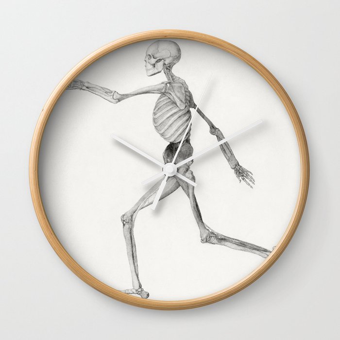 Human Skeleton, Lateral View Wall Clock