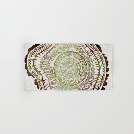 Tree Rings – Watercolor Ombre Hand & Bath Towel