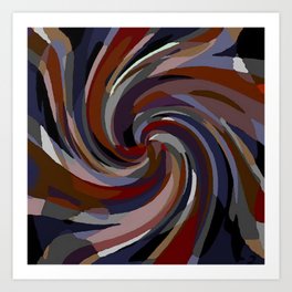 Union Jack Hurricane Swirl 2021 Art Print